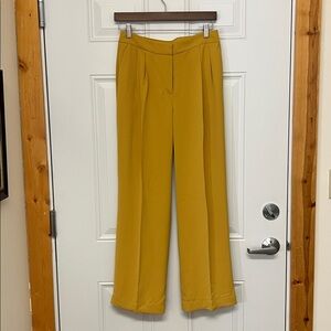 Express Mustard Yellow High-Waisted Trousers
